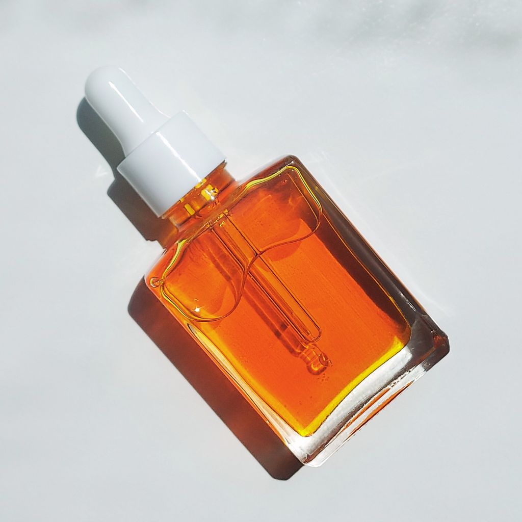 Clear Glass Serum Bottle with Dropper - Square - Luxury Private